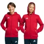 adidas Entrada 26 Full Zip -huppari lasten collegepaita punainen KH1781 116cm
