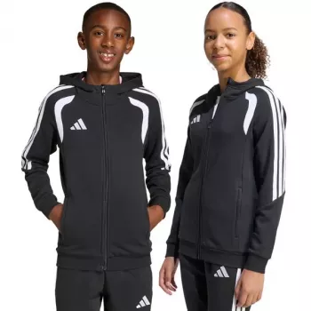 adidas Tiro 26 League Sweat Full Zip -huppari lasten collegepaita musta KF3324 164cm