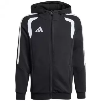 adidas Tiro 26 League Sweat Full Zip -huppari lasten collegepaita musta KF3324 164cm