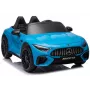 auto akulla Mercedes AMG SL63 sininen maalattu