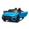 auto akulla Mercedes AMG SL63 sininen maalattu