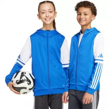 adidas Squadra 25 Hoody lasten collegepaita sininen ja valkoinen JD4802 140 cm