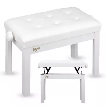 V-TONE PB3 WH -pianoteline keyboardille valkoinen tekonahka