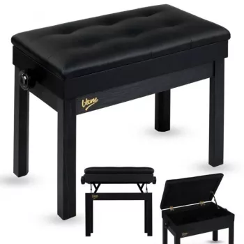 V-TONE PB2 BK -pianoteline keyboardille musta tekonahka