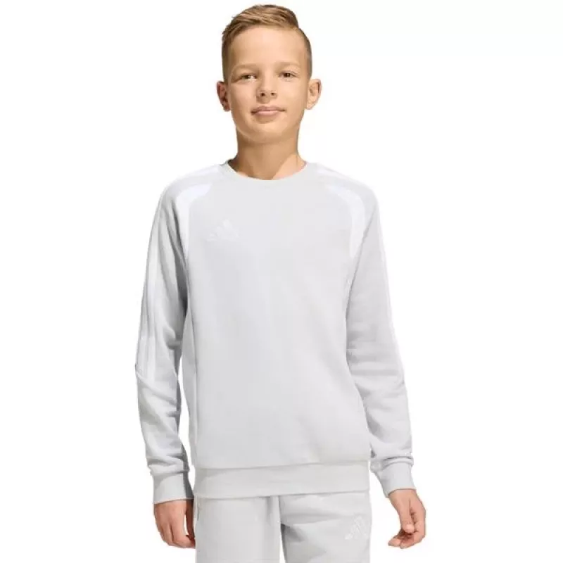 Lasten collegepaita adidas Tiro 26 League Sweat Crew harmaa KF5823 152 cm