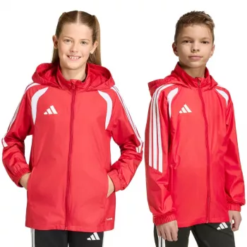 adidas Tiro 26 League -tuulitakki lapset punainen JY9724 164 cm