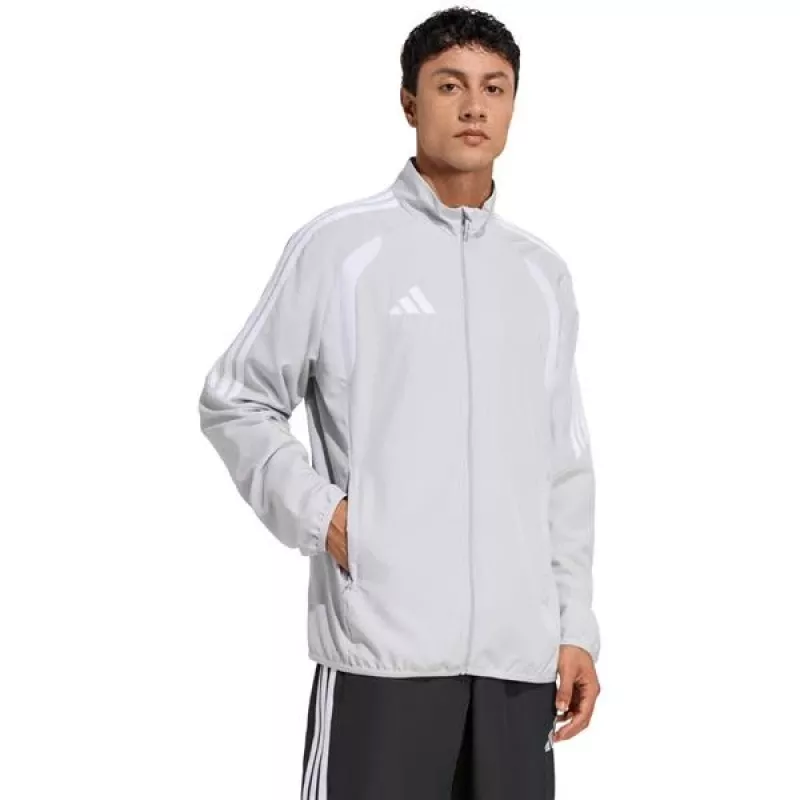 adidas Tiro 26 League Presentation -miesten collegepaita vaaleanharmaa JZ9050 M