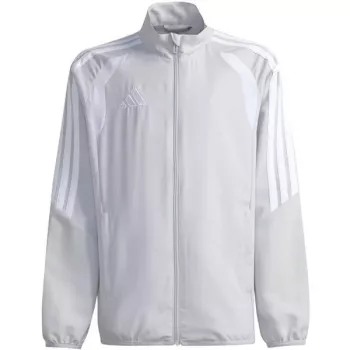 Lasten collegepaita adidas Tiro 26 League Presentation vaaleanharmaa JZ9053 164cm