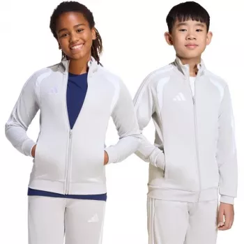 Lasten collegepaita adidas Tiro 26 League Training vaaleanharmaa JY7198 140cm