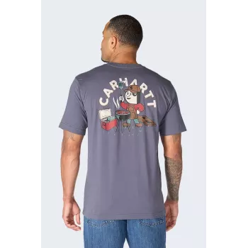 Carhartt Irvine Grill T-paita BLUESTONE