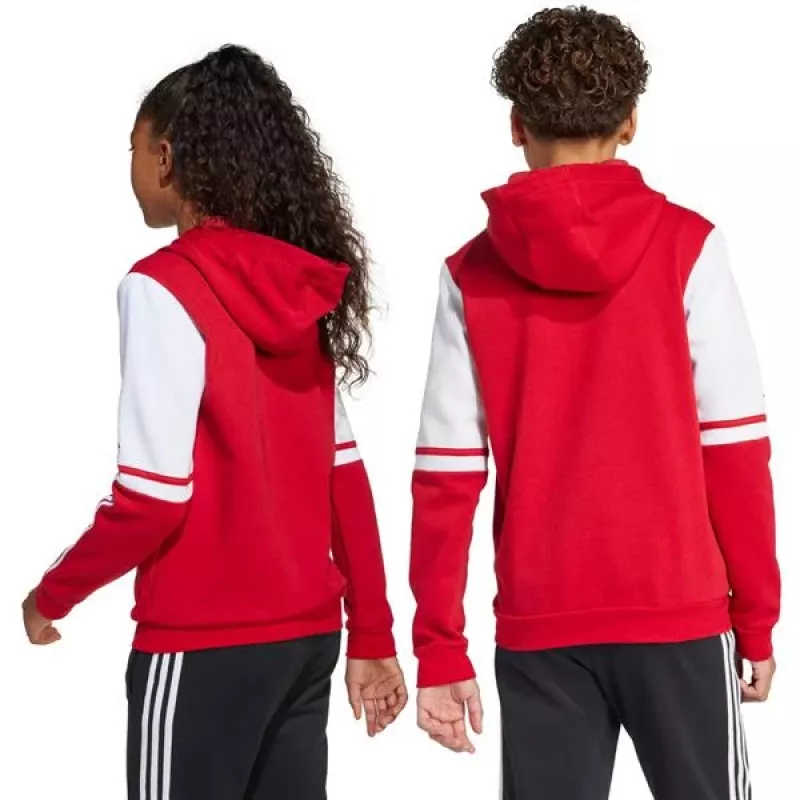 adidas Squadra 25 Sweat Hoody -huppari lasten punainen JD4805 128cm