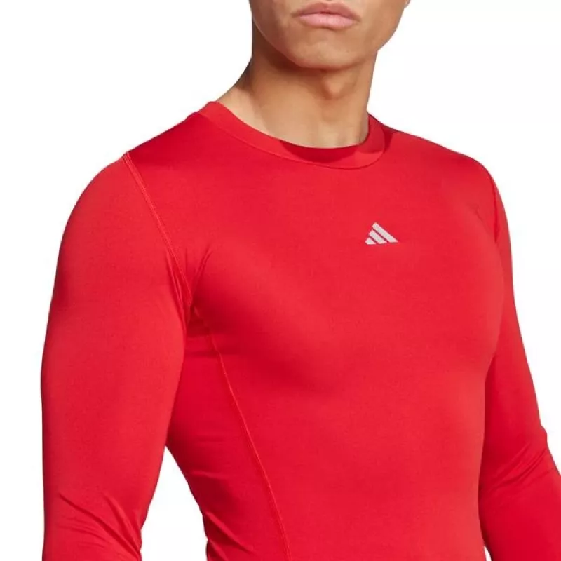 adidas Techfit Long Sleeve Tee -t-paita miesten punainen JP2926 2XL