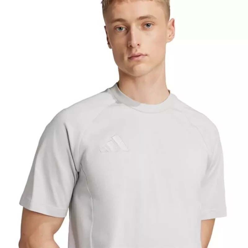 adidas Tiro 25 Tee Travel T-paita miesten harmaa JY5947 M