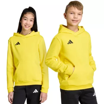 Lasten huppari adidas Entrada 26 Hoody keltainen JZ6564 116cm