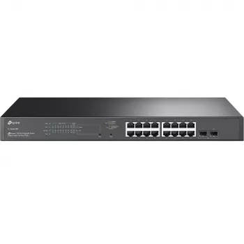 TP-Link JetStream TL-SG2218P verkkokytkin Managed L2/L2+ Gigabit Ethernet (10/100/1000) PoE-tuki 1U musta