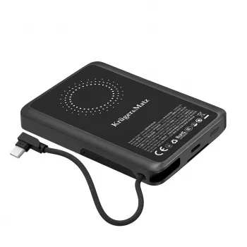 KRUGER & MATZ KM0916 varavirtalähde 10000 mAh Quick Charge 3.0 ja Power Delivery 3.0, musta