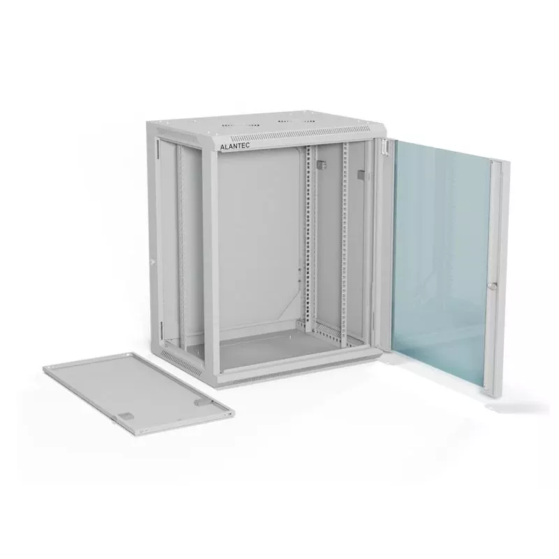 A-LAN ALANTEC 19 15U 600x450 seinäkotelo, harmaa