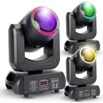 LIGHT4ME MH BEAM 150 RING liikkuva pää beam RGB-renkaalla