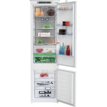 BEKO jääkaappi BCNA306E4SN kalusteisiin, 193,5 cm, energiatehokkuusluokka E, HarvestFresh, Neo Frost, Metal Wall