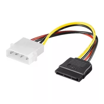 EXSYS S-ATA virtakaapeli 1 x 4 pin 1 x 15 pin, 15 cm (EX-K3610)