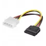 EXSYS S-ATA virtakaapeli 1 x 4 pin 1 x 15 pin, 15 cm (EX-K3610)