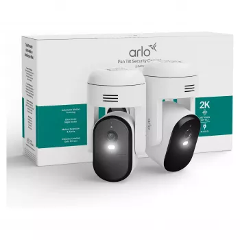 Arlo Essential 3 2K PTZ-valvontakamera (2 kpl:n pakkaus, valkoinen)