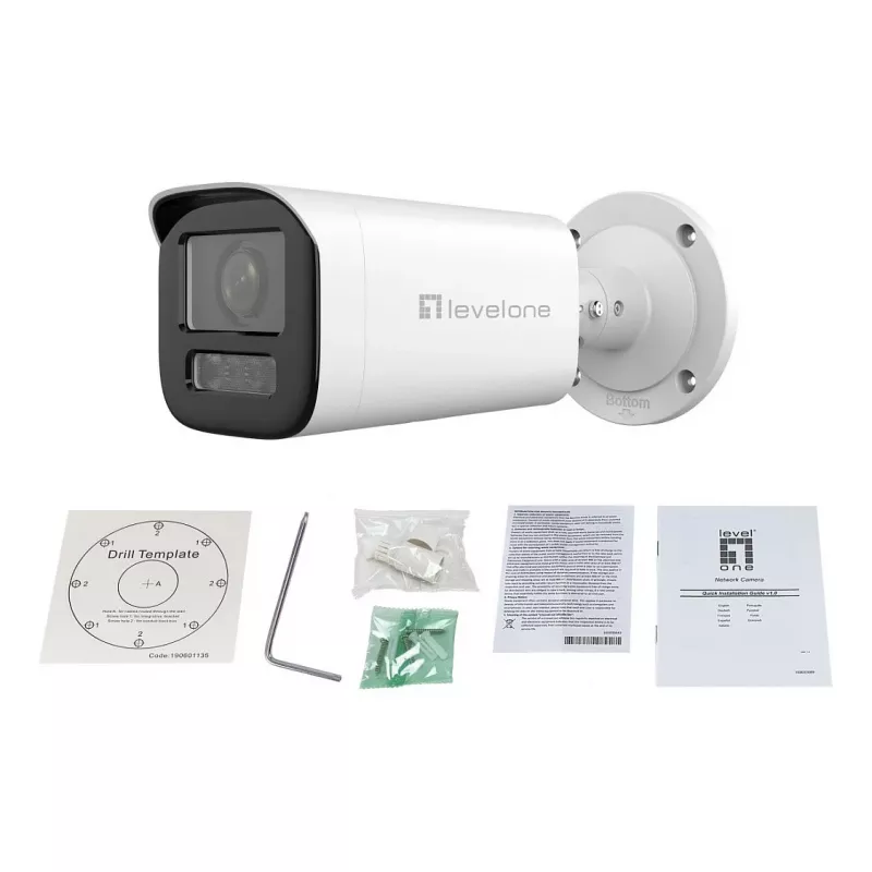 LevelOne IPCam FCS-5222 dome 2MP H.265 IR PoE verkkokamera