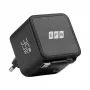 EFB Elektronik G352CE 35W GaN USB-C -seinälaturi, sisäänvedettävä 0,7 m kaapeli, PD3.0 & QC3.0, musta