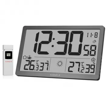 KIENZLE Jumbo NEO LCD -sääseinäkello harmaa