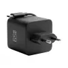 EFB Elektronik G652CE 65W GaN USB-C PD 3.0 -seinälaturi, sisäänvedettävä kaapeli, musta
