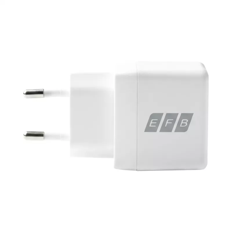 EFB Elektronik G301CE 30W USB-C GaN -laturisarja, 2 m USB-C-kaapeli, valkoinen
