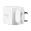 EFB Elektronik G201A1CE 20W GaN USB-C PD3.0 + USB-A QC3.0 -seinälaturisarja, 2 m USB-C-kaapeli, valkoinen