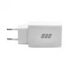 EFB Elektronik G452CE 45W Dual USB-C GaN -seinälaturisarja, 2 m USB-C-kaapeli, valkoinen