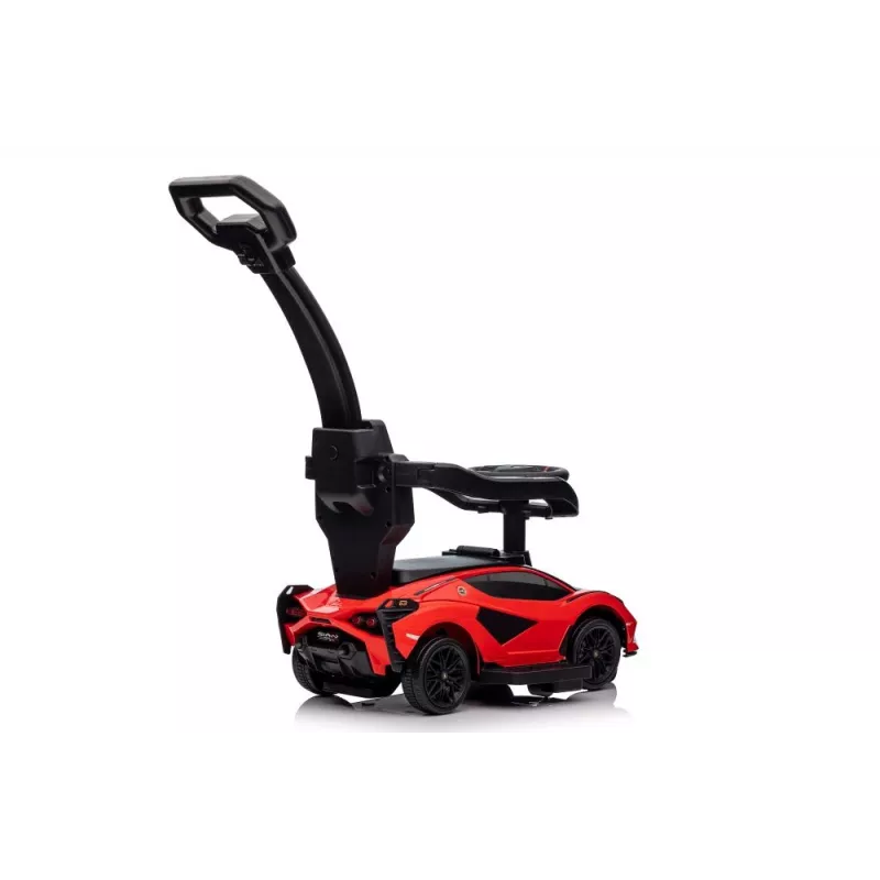 LEAN TOYS Lamborghini QLS-996T työnnettävä auto työntökahvalla punainen
