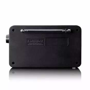 Lenco PDR-033BK kannettava DAB+/FM-radio Bluetoothilla ja ladattavalla akulla - musta