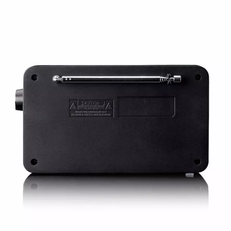 Lenco PDR-033BK kannettava DAB+/FM-radio Bluetoothilla ja ladattavalla akulla - musta
