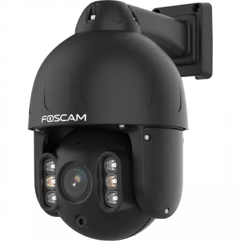 Foscam SD8EP ulkokamera kääntö-/kallistustoiminnolla ja PoE, 8MP 4K, 4x optinen zoom, IP66, musta