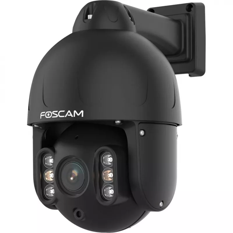 Foscam SD8EP ulkokamera kääntö-/kallistustoiminnolla ja PoE, 8MP 4K, 4x optinen zoom, IP66, musta