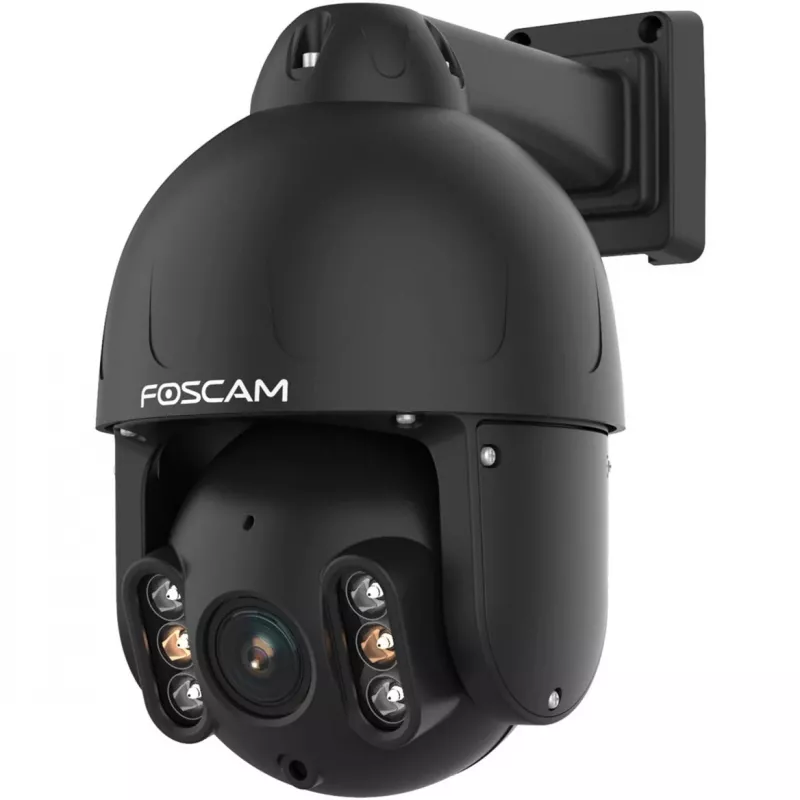 Foscam SD8EP ulkokamera kääntö-/kallistustoiminnolla ja PoE, 8MP 4K, 4x optinen zoom, IP66, musta