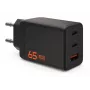 UAG SRGE 65W GaN -seinälaturi - 2x USB-C, 1x USB-A, musta