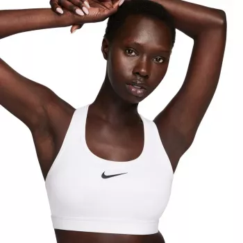 Nike Swoosh Medium Support urheiluliivit valkoinen XL