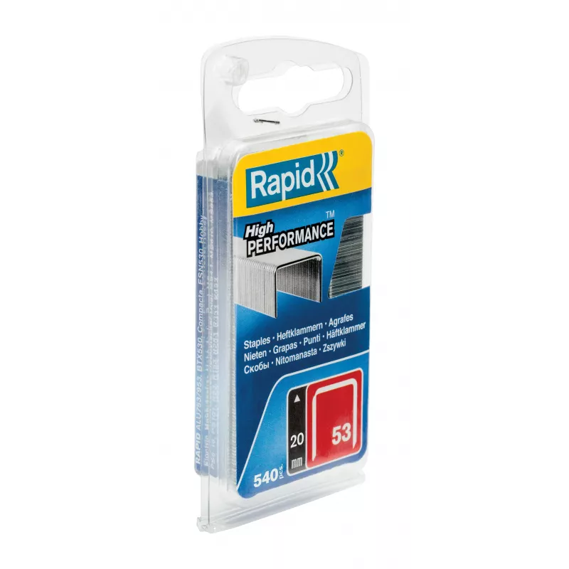 Rapid Tools Typ 53 hienolankaniitit, 20 mm varren pituus, sinkitty teräs, 2 500 kpl/pakkaus 40109508