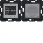 HAGER WAN6110BG Radio Touch UP DAB+ Bluetooth-kaiutin uppoasennus kiiltävä musta