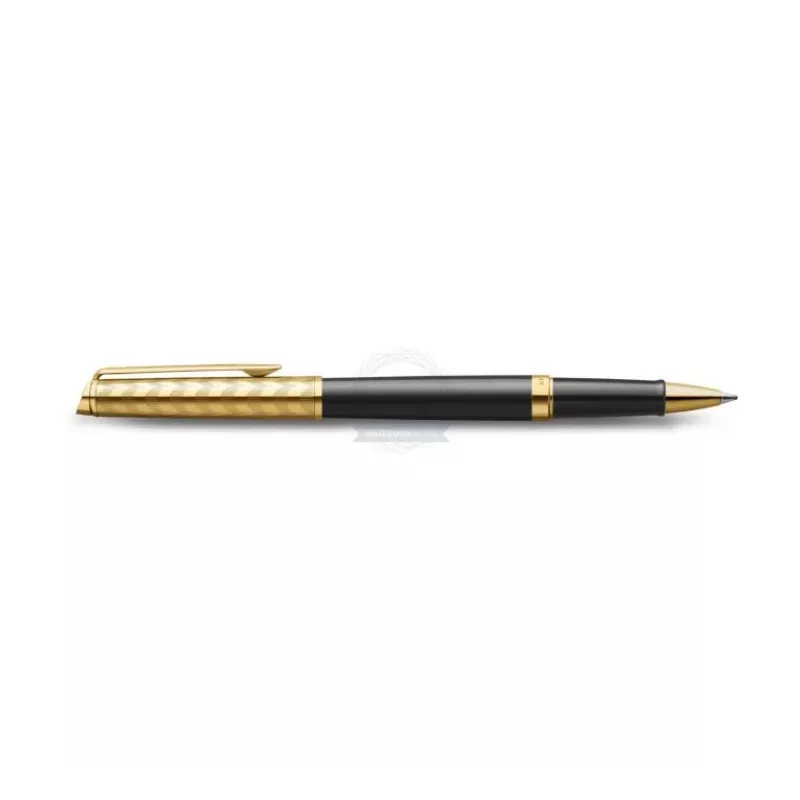 Waterman Hemisphere kuulakärkikynä - hieno, kiiltävän musta kromikoristein, lahjarasia 2225136