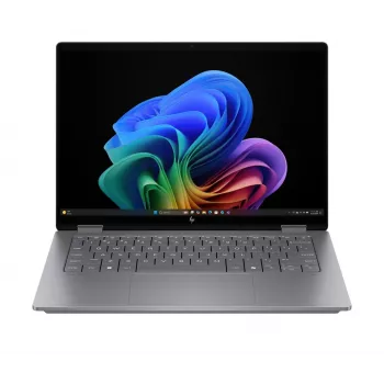HP OmniBook X Flip 2-in-1 14-fk0020nw, 14,2 tuuman 2,8K OLED kosketusnäyttö, AMD Ryzen AI 5 340, 16GB RAM, 512GB SSD, Radeon 840M, Win11, Meteor Silver