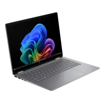 HP OmniBook X Flip 2-in-1 14-fk0020nw, 14,2 tuuman 2,8K OLED kosketusnäyttö, AMD Ryzen AI 5 340, 16GB RAM, 512GB SSD, Radeon 840M, Win11, Meteor Silver