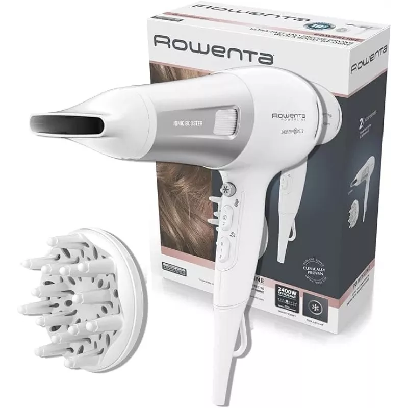 Rowenta Power 2100W hiustenkuivaaja valkoinen/hopea