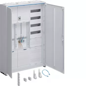 Hager universZ täydellinen mittarikaappi 1100x800x205mm 3-vaiheinen 2 mittaripaikkaa APZ valkoinen ZB333Q25ENT