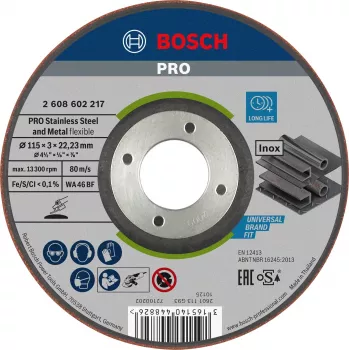 Bosch 2608602217 WA 46 BF puolijoustava hiomalaikka, 115 x 22,23 x 3 mm