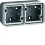 Hager LEF laiteasennuskanava perus WNA672, harmaa, 2000x60x70 mm